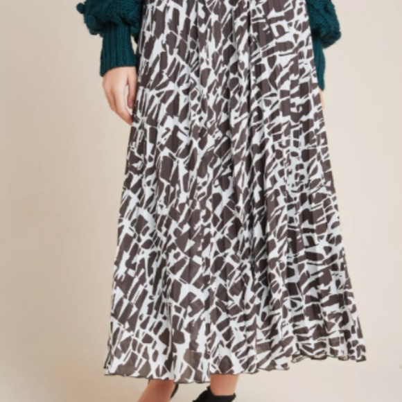 Anthropologie Maeve pleated midi skirt NWT - Picture 6 of 8